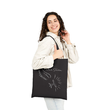 Our Turn  Tote Bag | Canvas Tote, Chalk Sketch Design