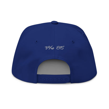 Love Glitch Flat Bill Hat - White Embroidery