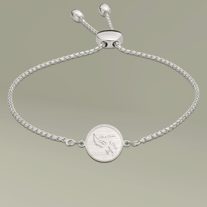 Our Turn Engraved Charm Bracelet