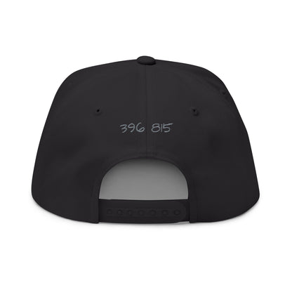 Love Glitch Flat Bill Hat - Pink Embroidery